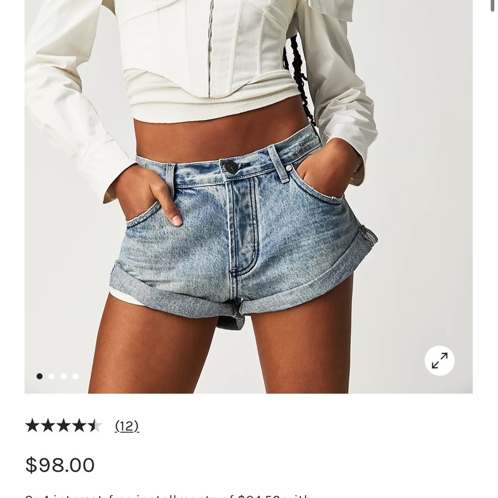 OneTeapsoon Bandits Low-Waist Denim Shorts
